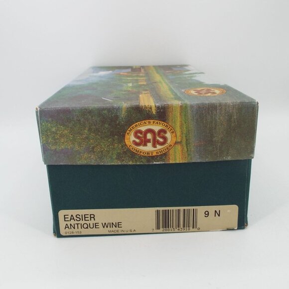 SAS Easier Antique Wine Tripad Comfort Leather Loafers Size 9N Narrow Width - Picture 12 of 15